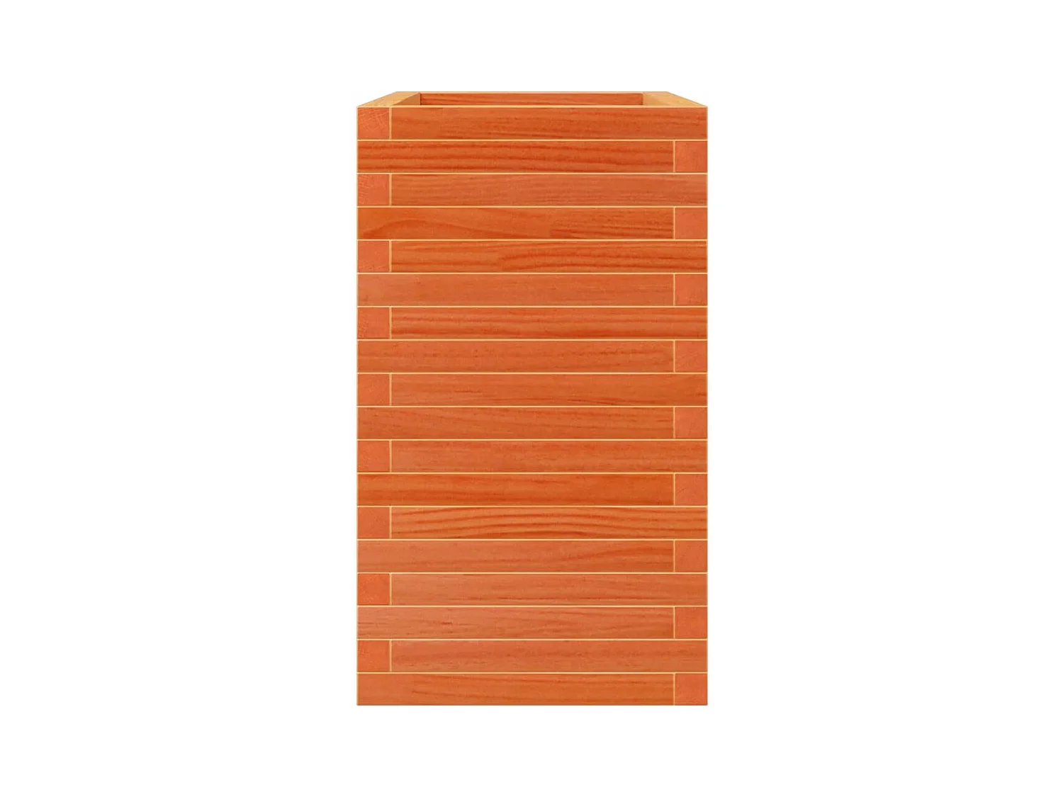 Jardinière cire marron 70x40x68,5 cm bois de pin massif