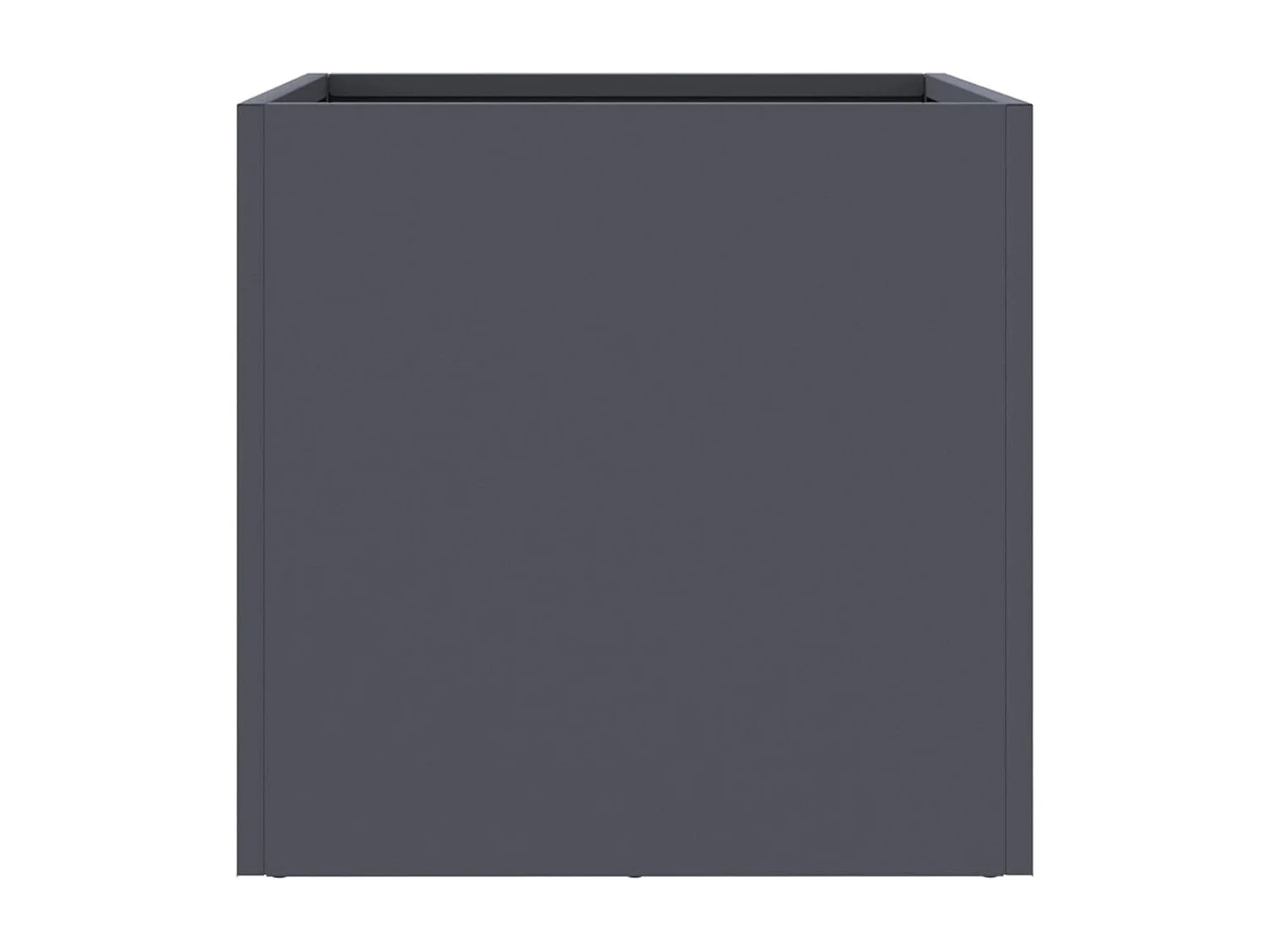 Jardineras 2 unidades acero laminado en frío antracita 32x30x29 cm