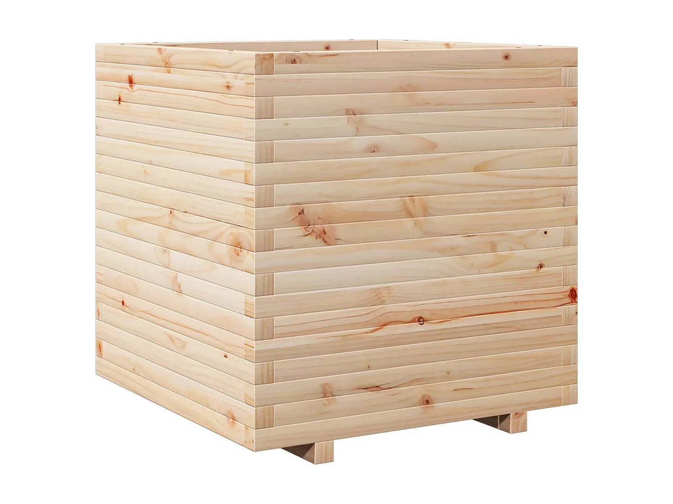 Jardinière 70x70x72 cm bois de pin massif