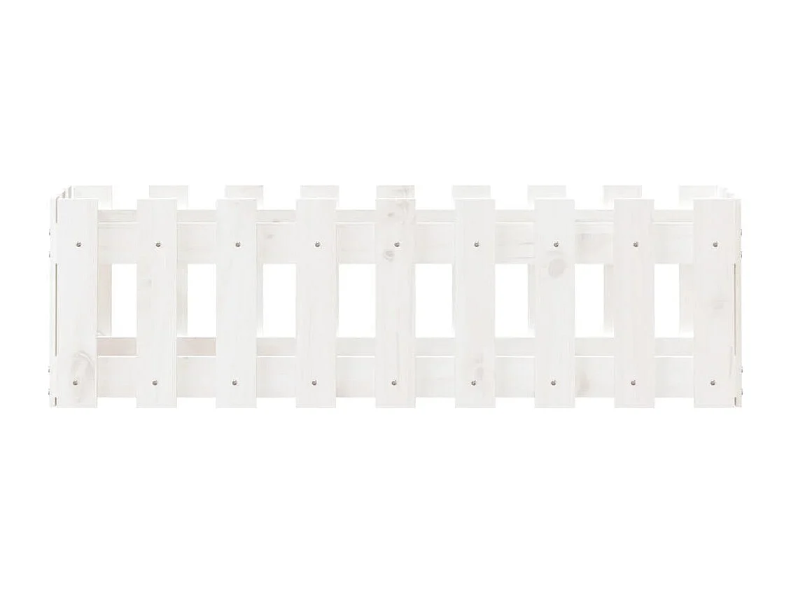 Lit surélevé de jardin design de clôture 100x30x30cm pin massif