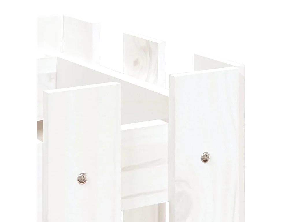 Lit surélevé de jardin design de clôture 100x30x30cm pin massif