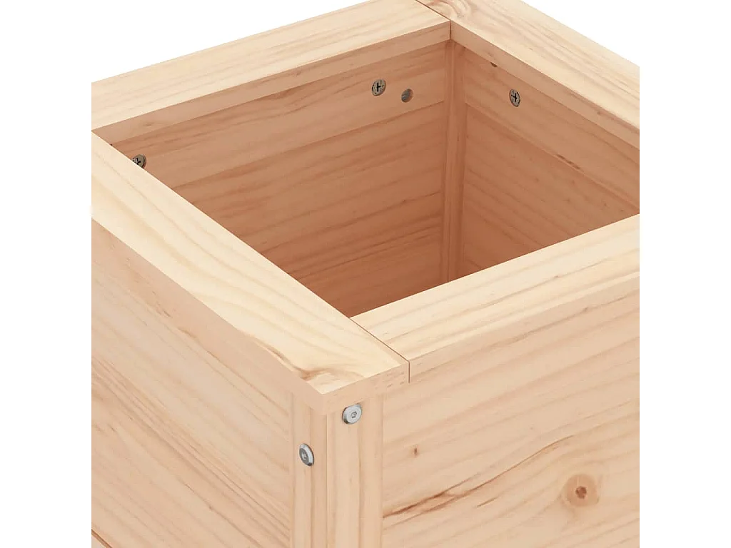 Jardinière 40x40x39 cm bois de pin massif