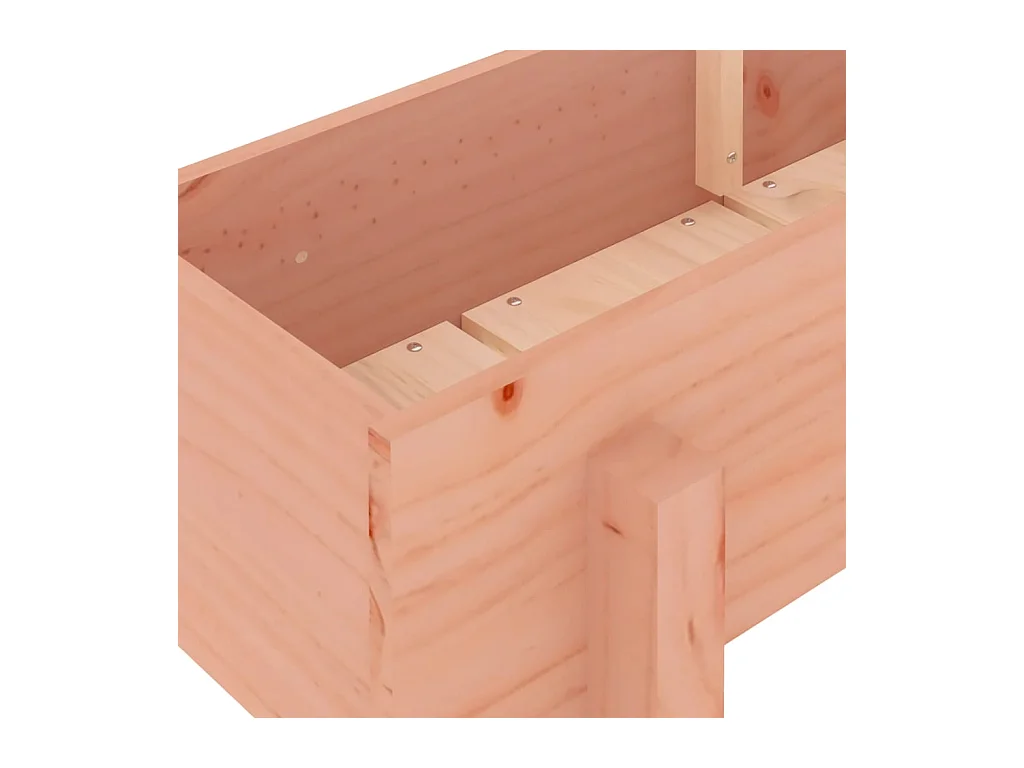 Arriate elevado jardín madera maciza abeto Douglas 160x30x38 cm