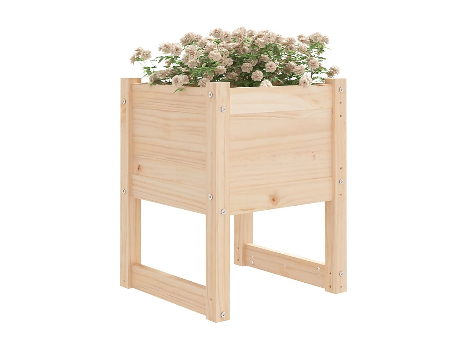 Jardinières 2 pièces 40x40x52,5 cm Bois massif de pin