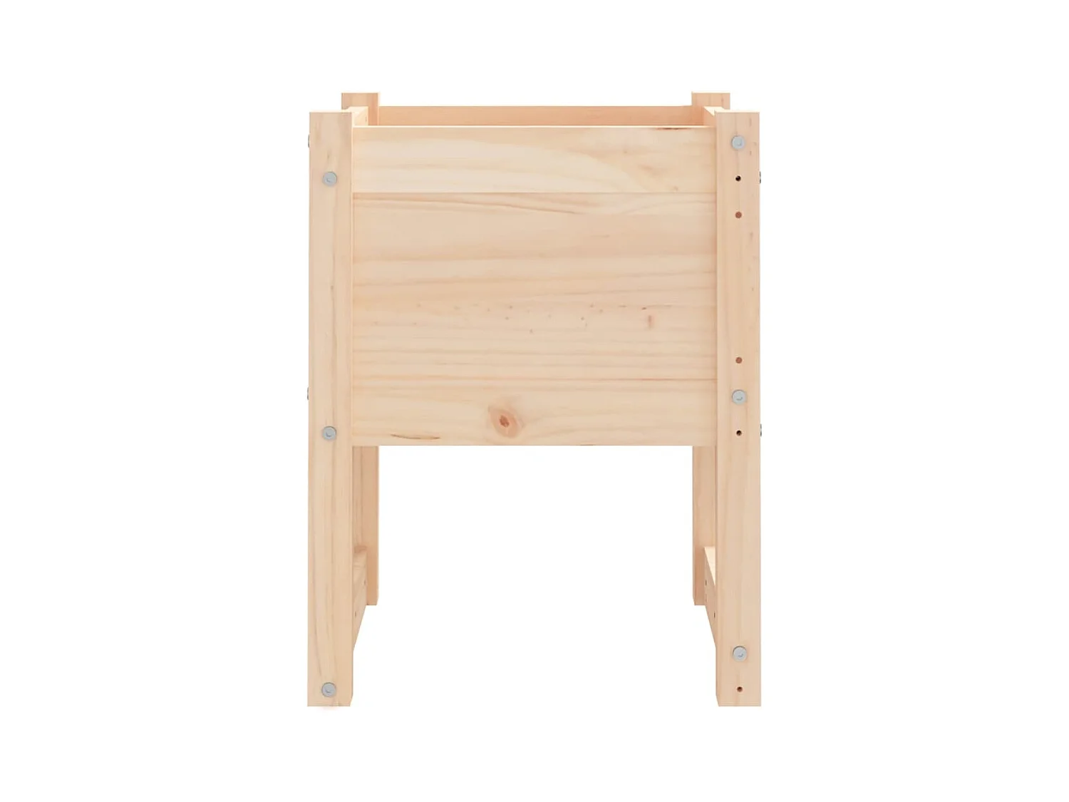 Jardinera 2 unidades madera maciza de pino 40x40x52,5 cm