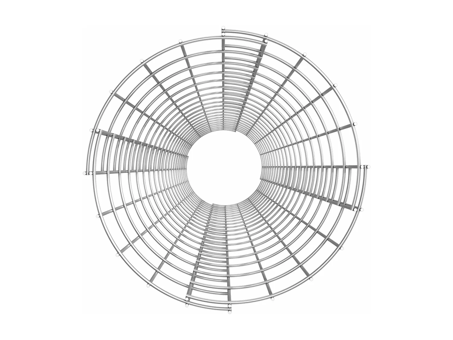 Arriate gaviones circular 3 unidades acero galvanizado Ø30x200 cm