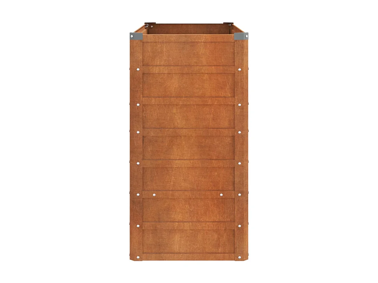 Arriate oxidado de acero corten 100x40x77 cm