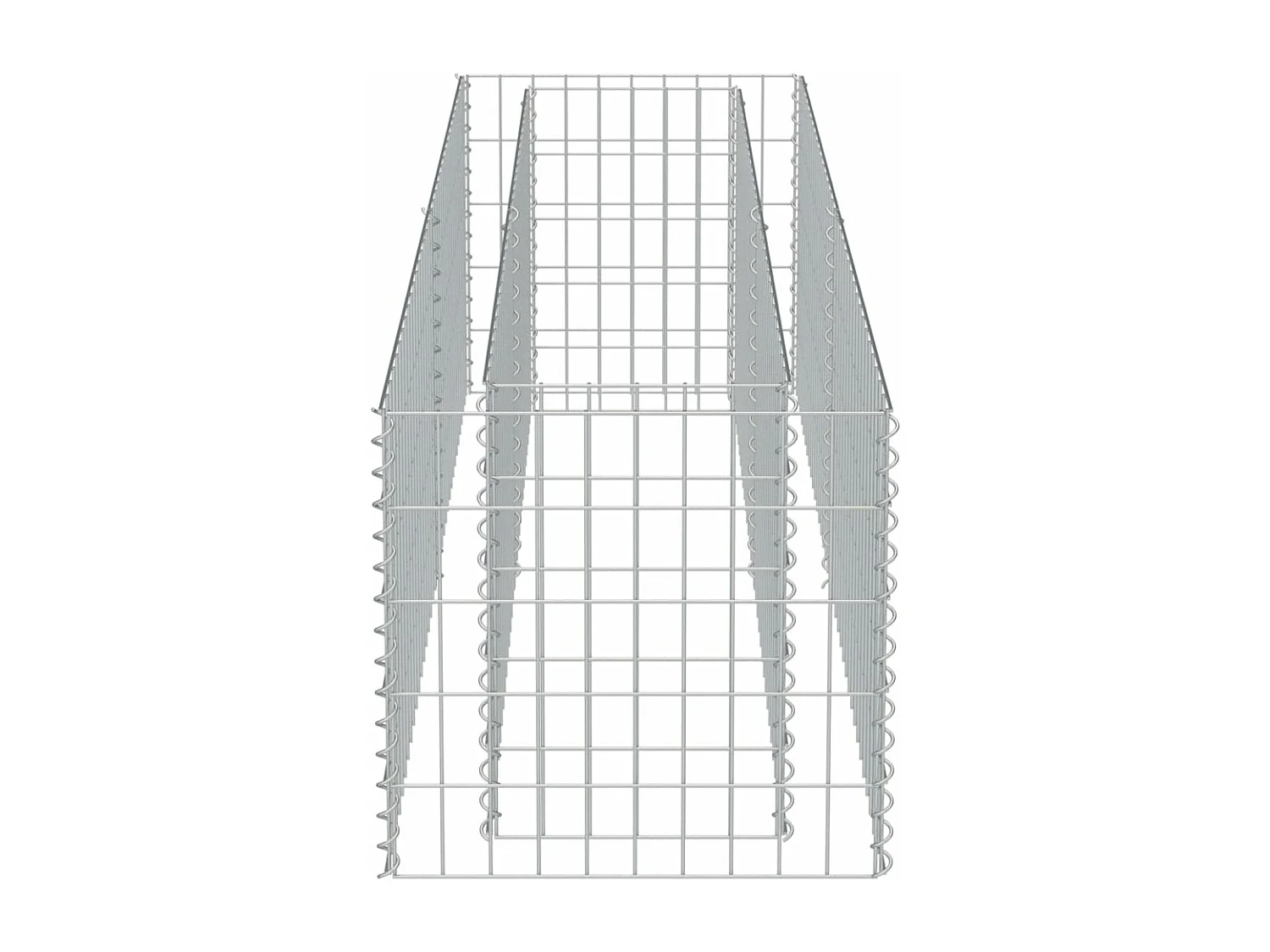 Lit surélevé à gabion Acier galvanisé 180x50x50 cm