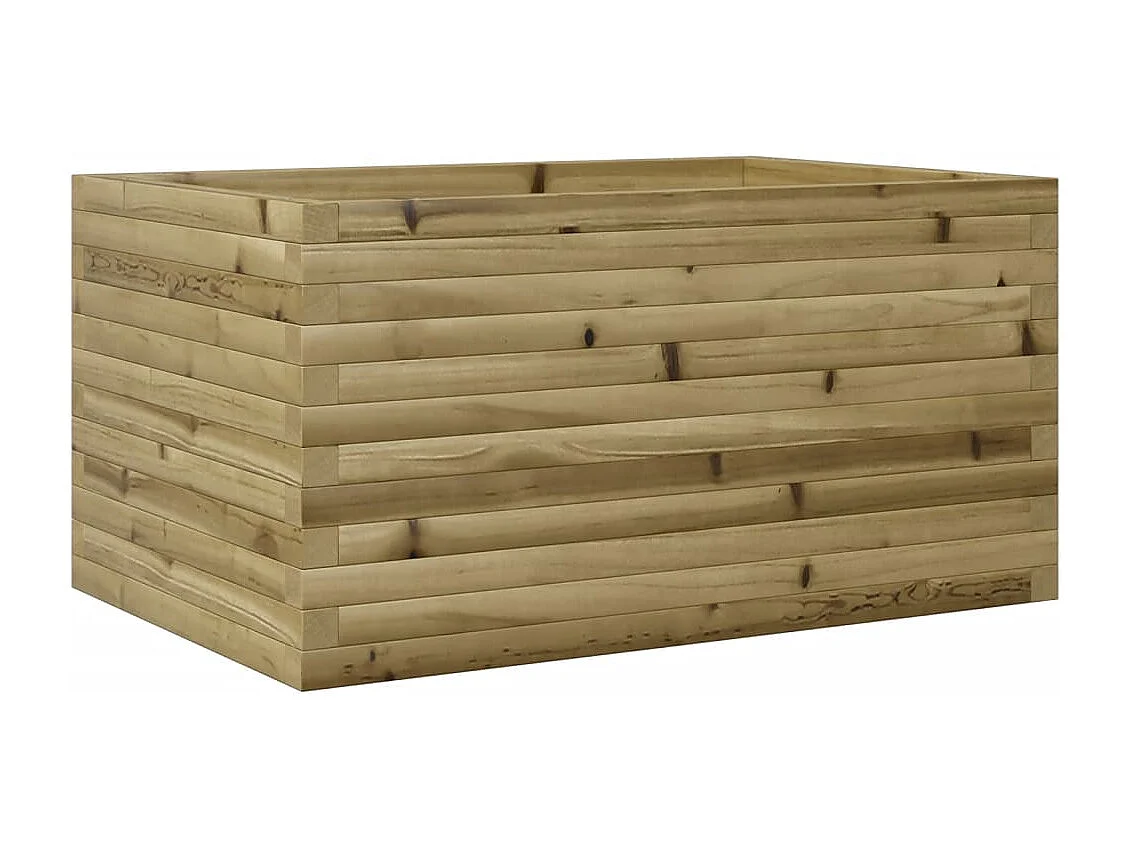 Jardinera de madera de pino impregnada 90x60x46 cm