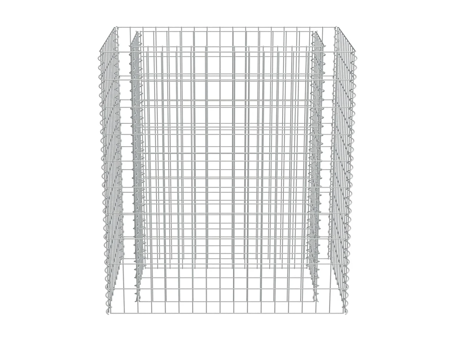 Lit surélevé à gabion Acier galvanisé 90x50x100 cm