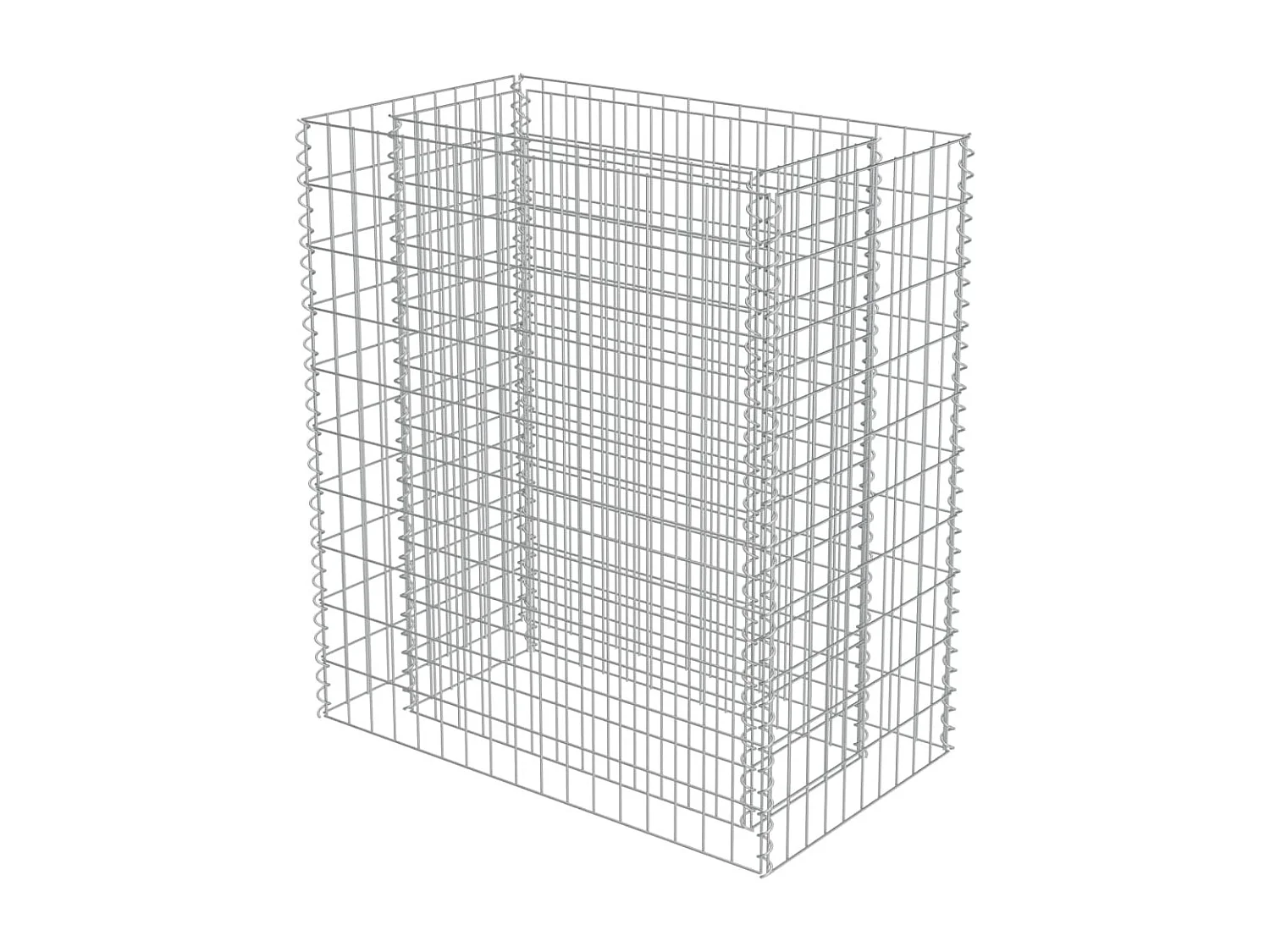 Lit surélevé à gabion Acier galvanisé 90x50x100 cm