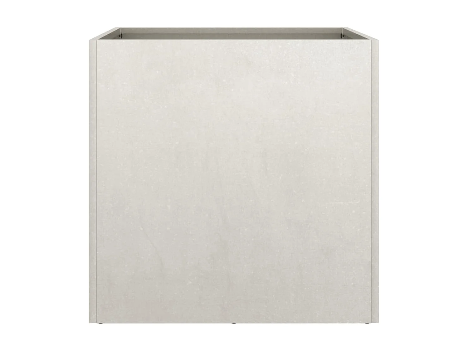 Vaso/floreira 49x47x46 cm aço inoxidável prateado