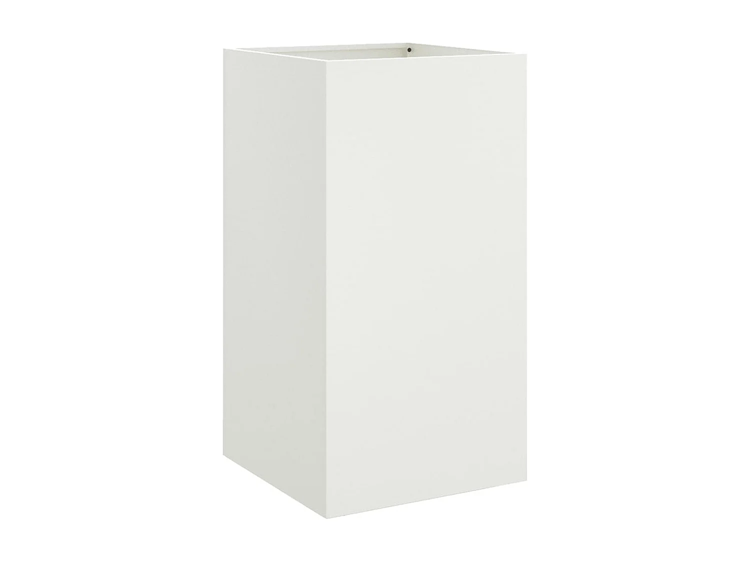 Vaso/floreira 42x38x75 cm aço laminado a frio branco