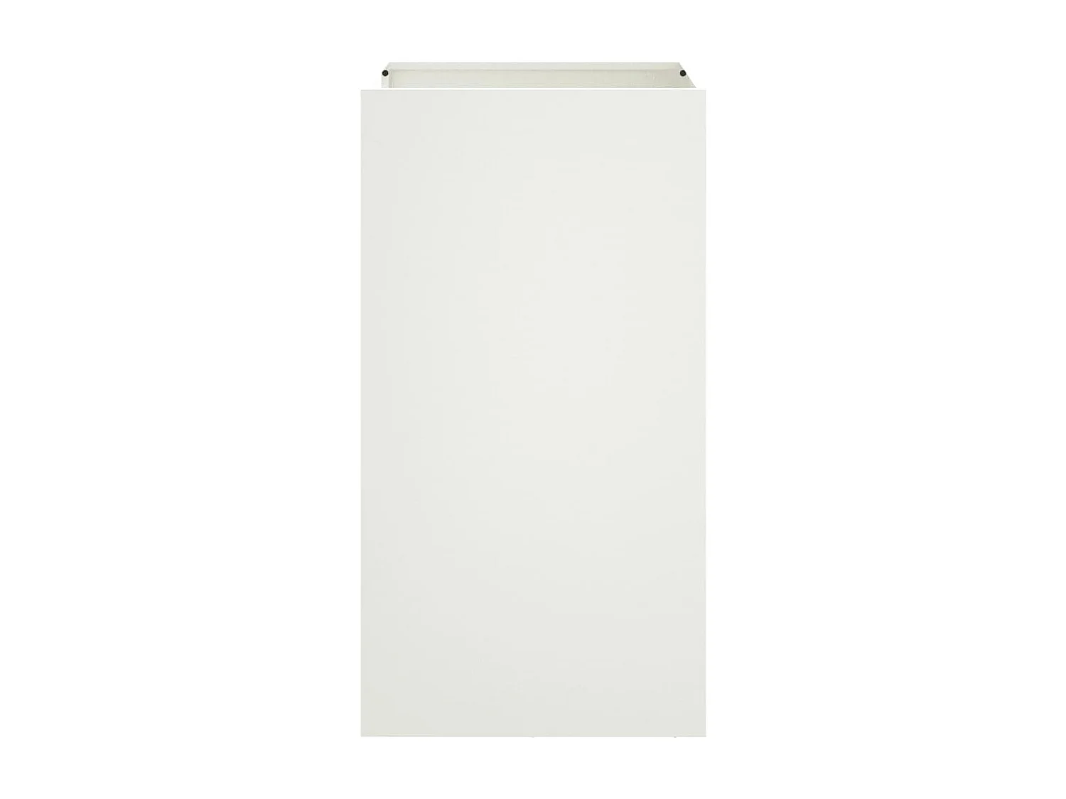 Vaso/floreira 42x38x75 cm aço laminado a frio branco