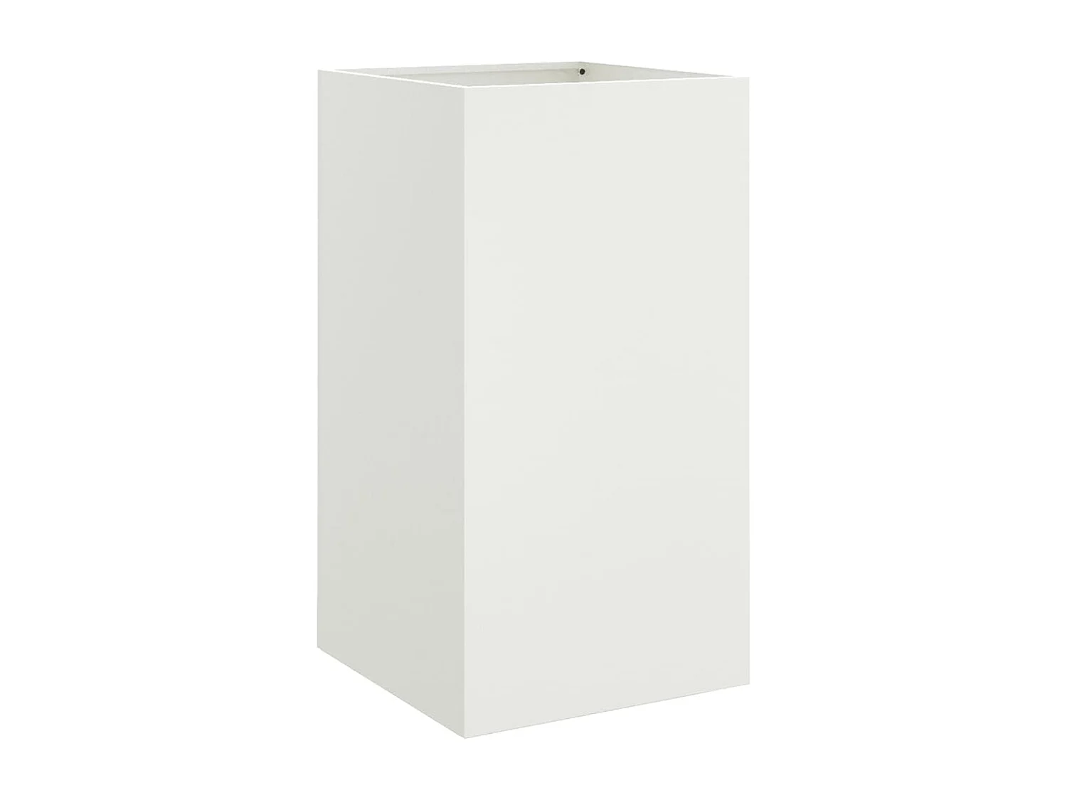 Vaso/floreira 42x38x75 cm aço laminado a frio branco