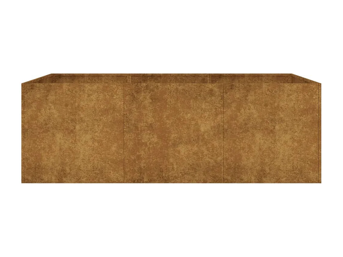 Lit surélevé de jardin 120x80x40 cm acier corten