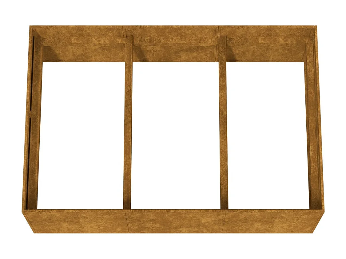 Lit surélevé de jardin 120x80x40 cm acier corten