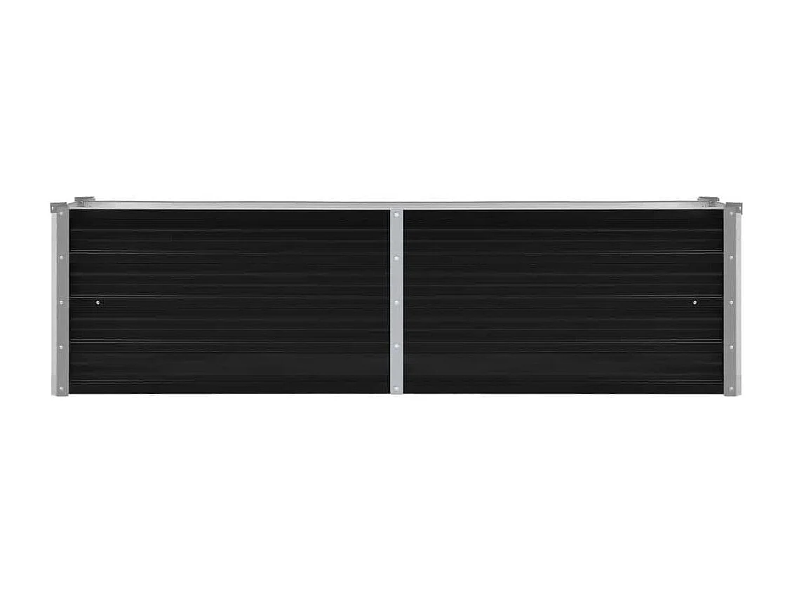 Lit surélevé de jardin Anthracite 160x40x45 cm Acier galvanisé