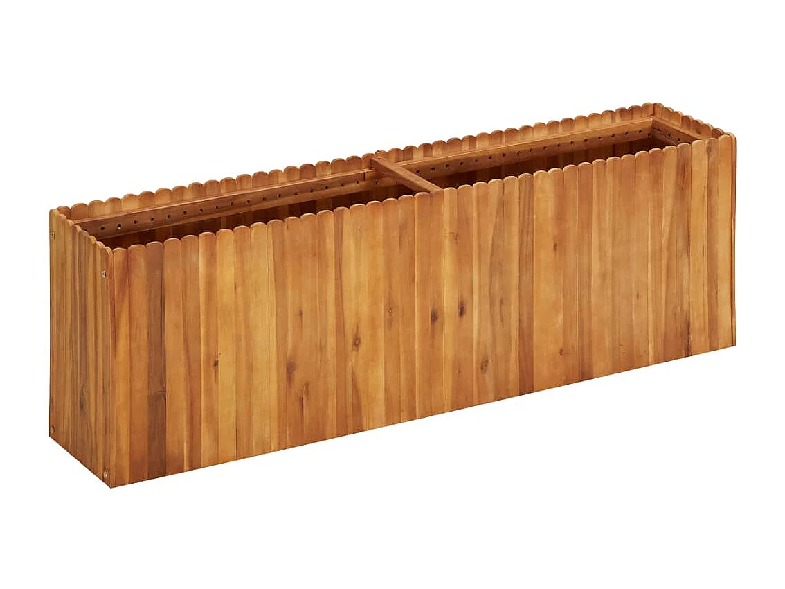 Lit surélevé de jardin 150x30x50 cm Bois massif d'acacia