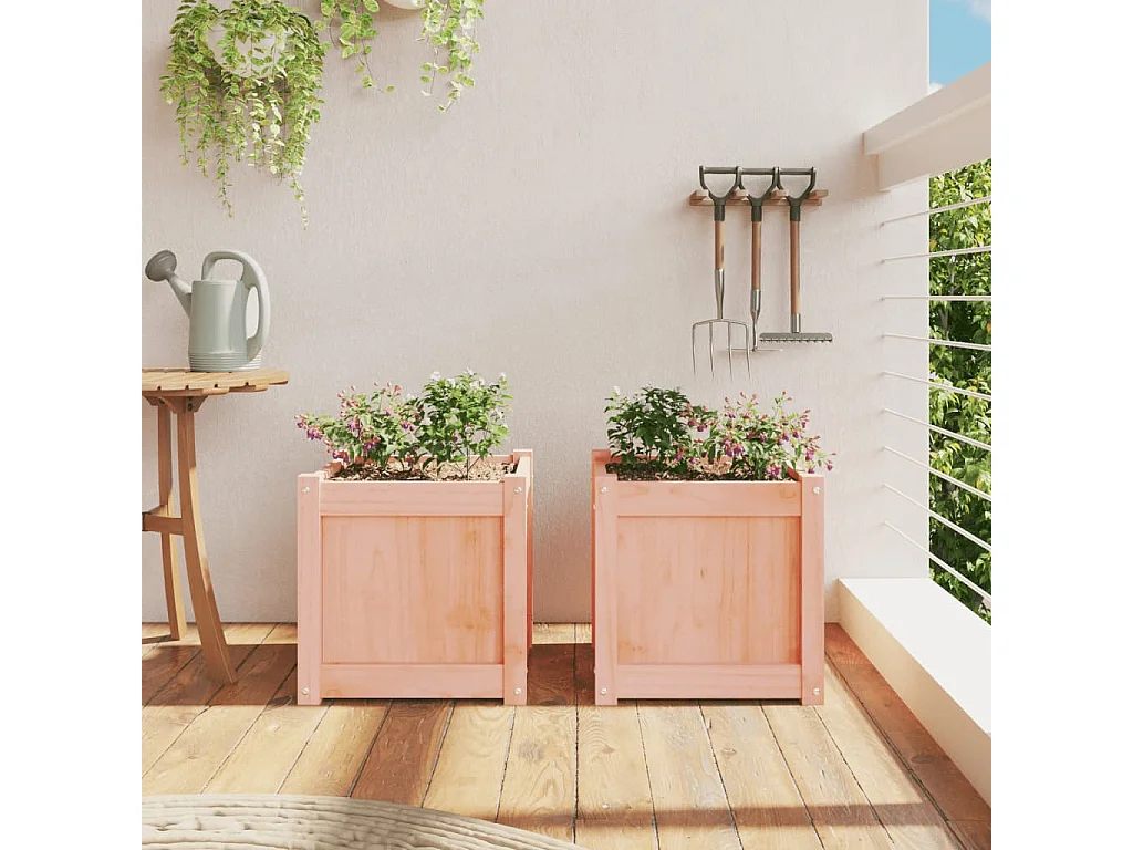 Jardinières 2 pièces bois massif douglas