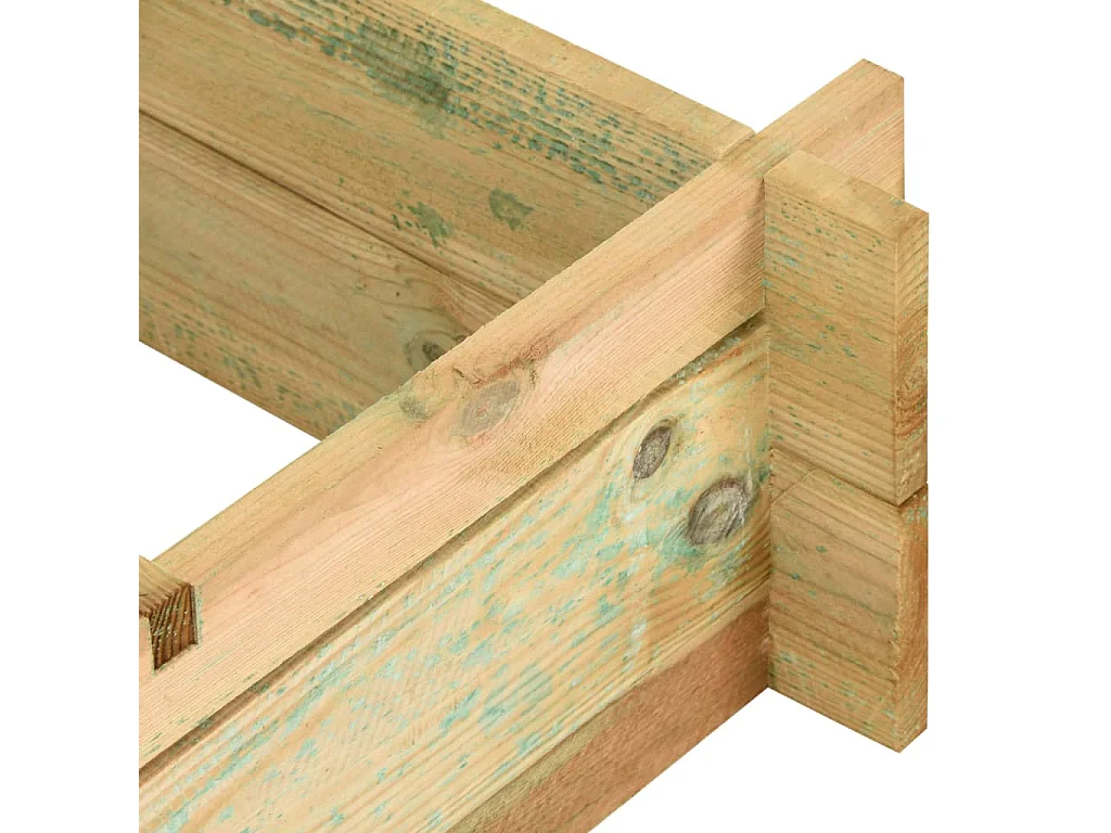 Arriate de madera impregnada 90x90x20 cm