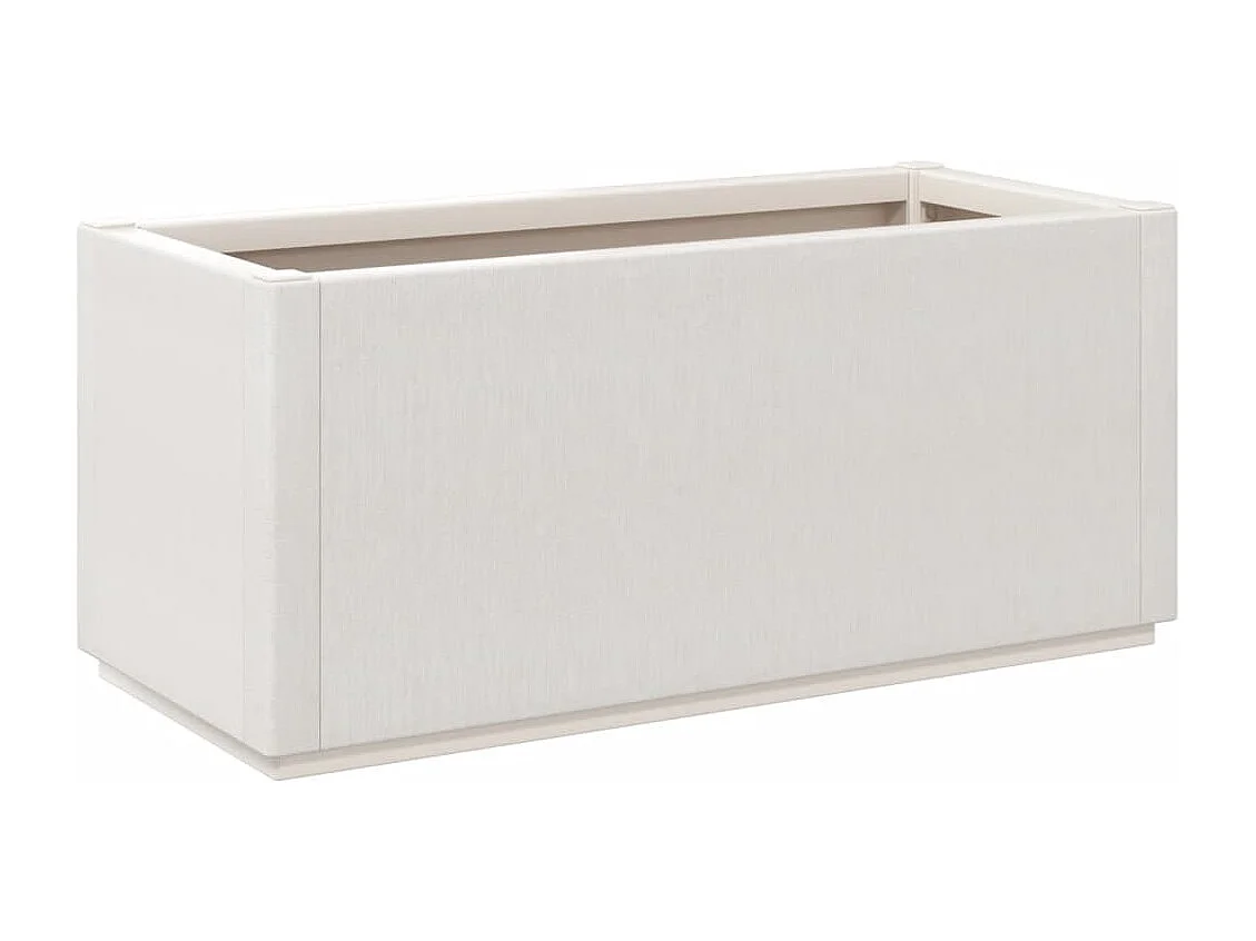 Jardinera PP blanco 80x36x35 cm