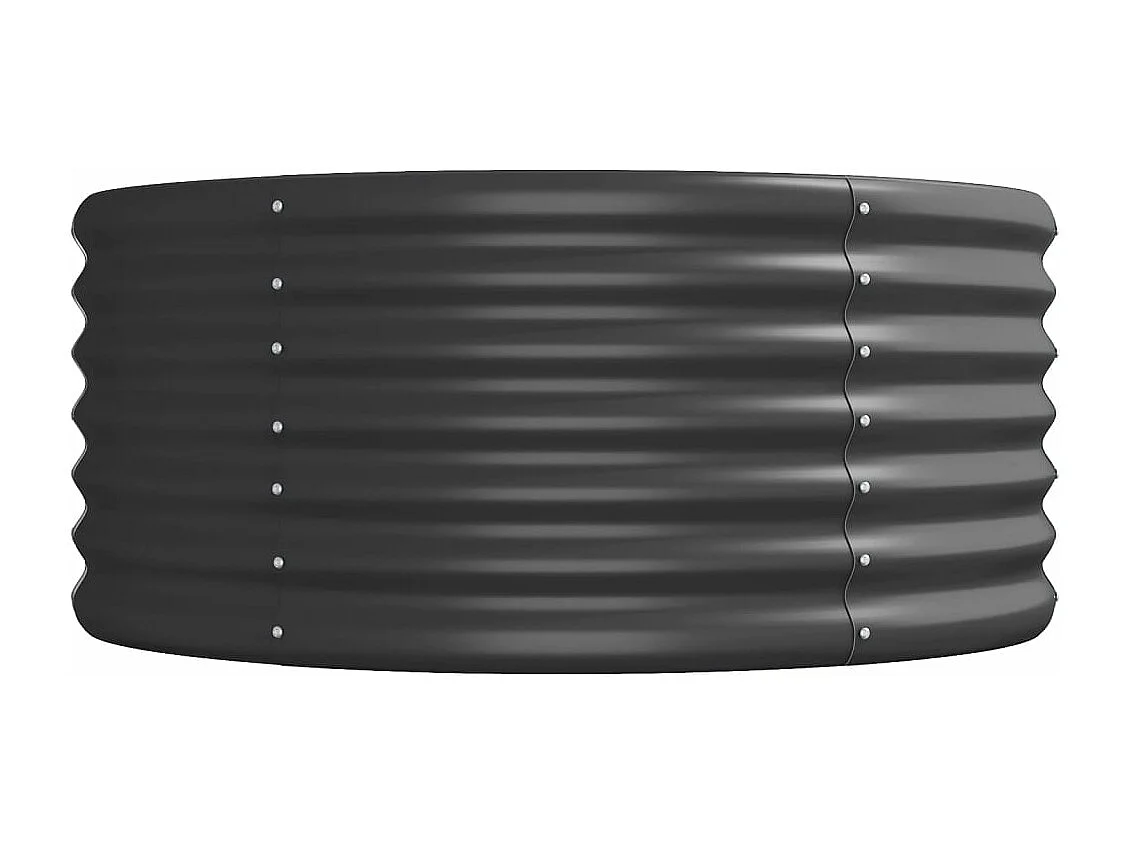 Lit surélevé de jardin Acier enduit de poudre Anthracite