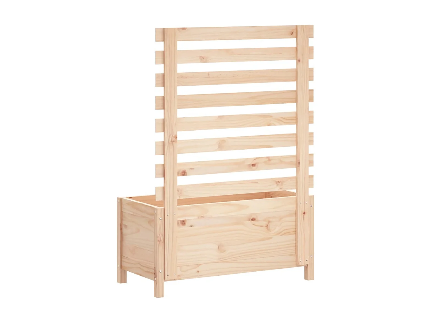 Jardinière avec support 79x39,5x114 cm bois de pin massif