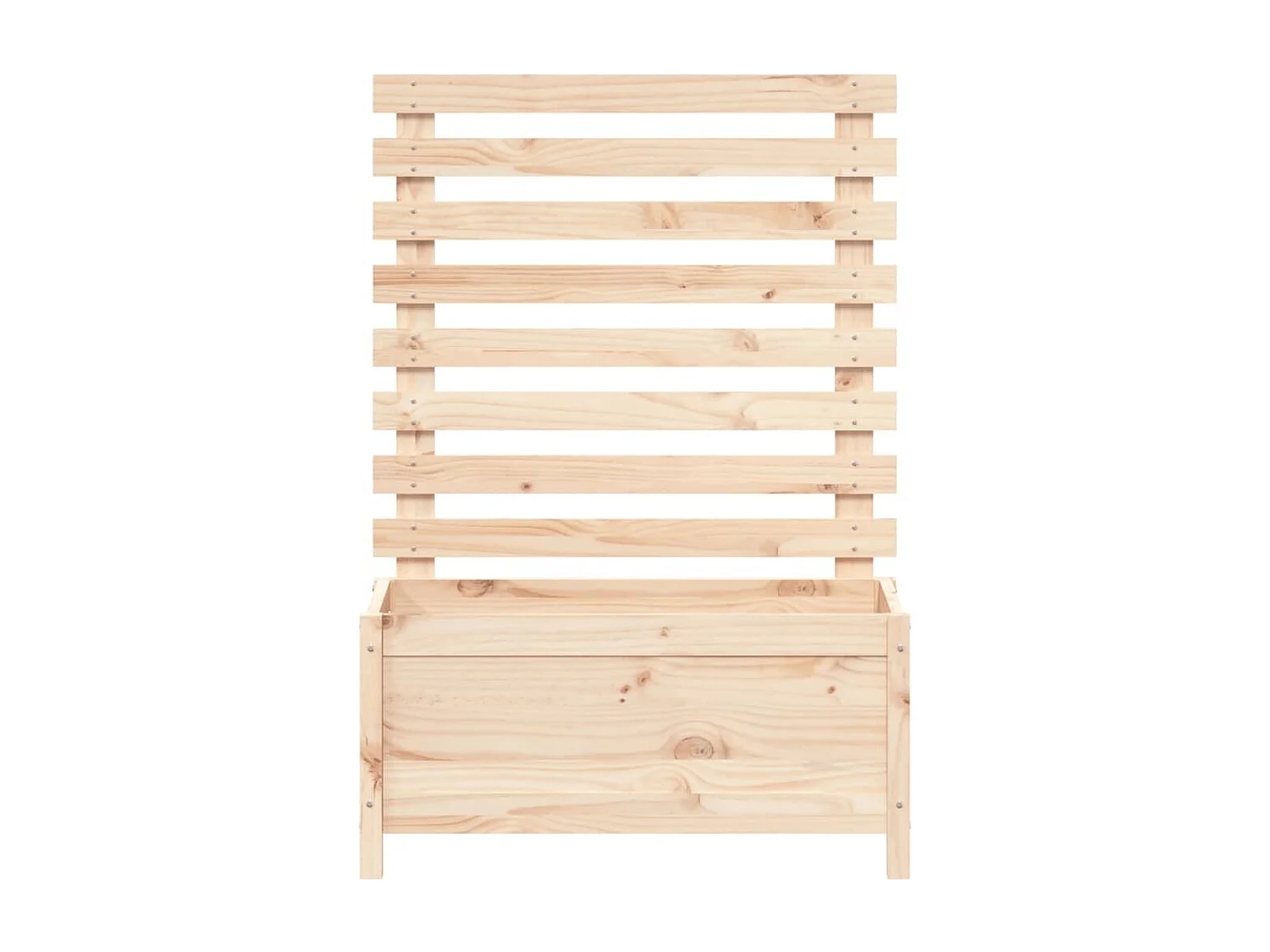 Vaso de jardim c/ suporte 79x39,5x114 cm pinho maciço