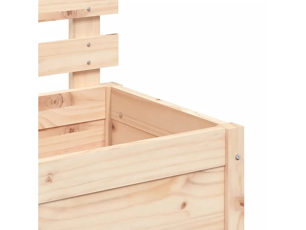 Vaso de jardim c/ suporte 79x39,5x114 cm pinho maciço