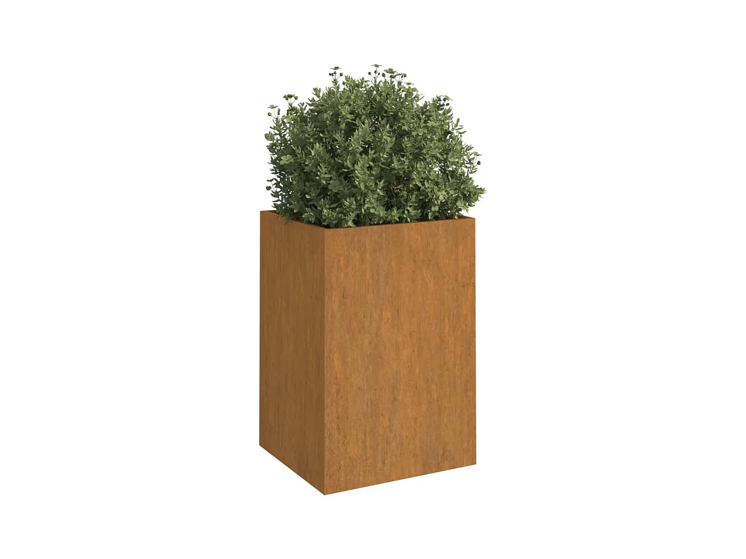 Jardinera de acero corten 52x48x75 cm