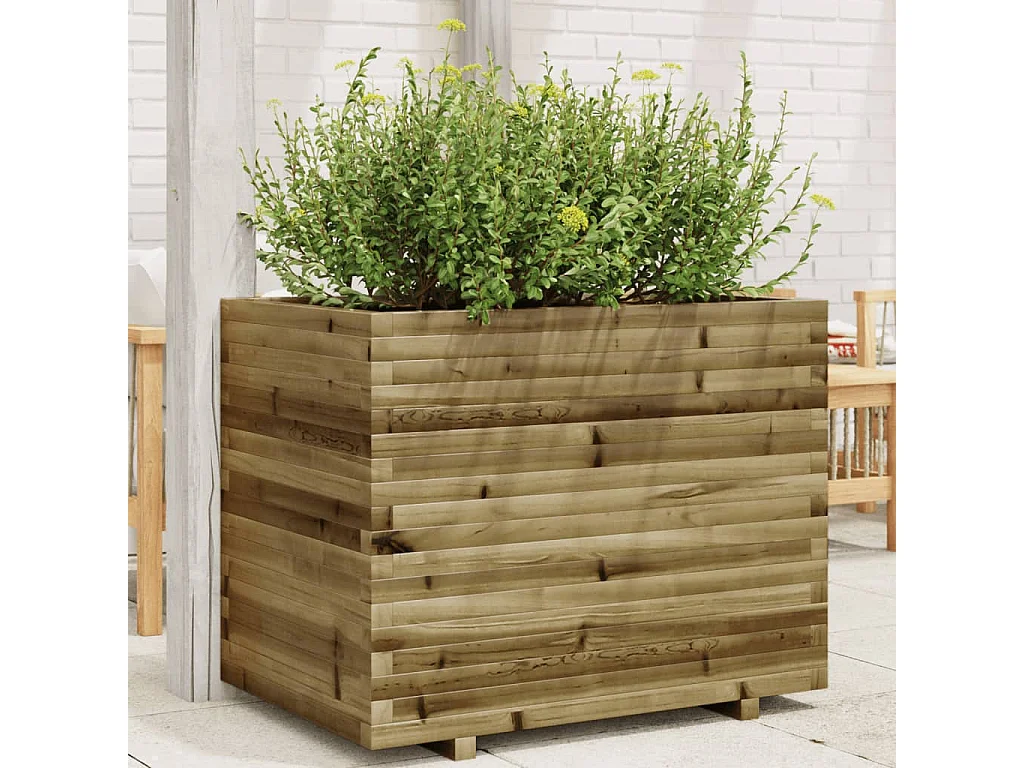 Jardinière 90x60x72 cm bois de pin imprégné