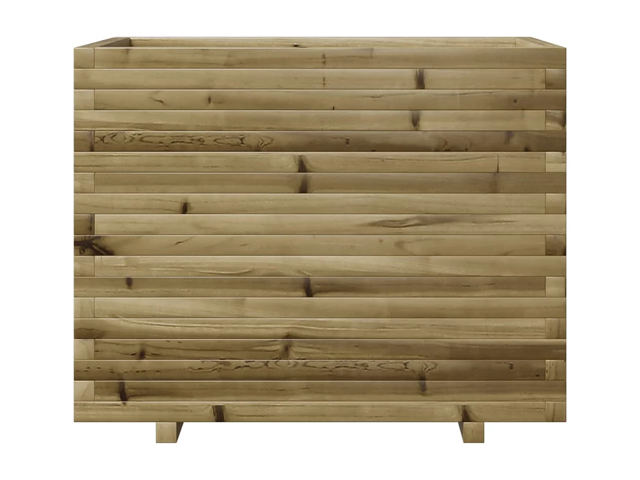 Jardinera madera de pino impregnada 90x60x72 cm