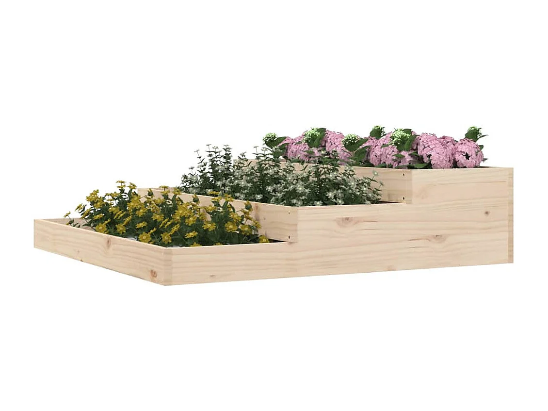 Jardinière 107x107x27 cm Bois massif de pin