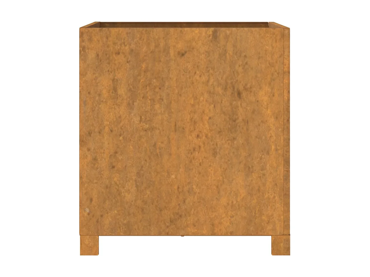 Jardinières avec pieds 2 pièces Rouillé 49x47x50 cm Acier corten