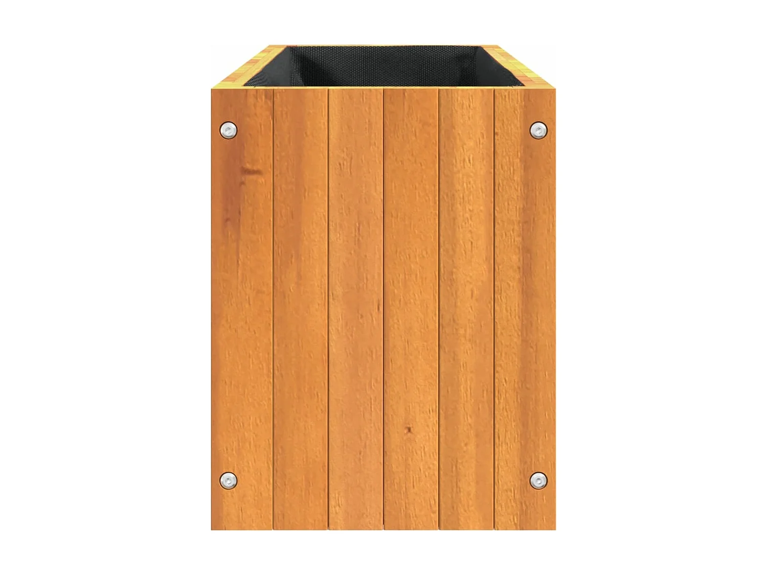 Vaso/floreira de jardim 59x27,5x35 cm madeira de acácia maciça