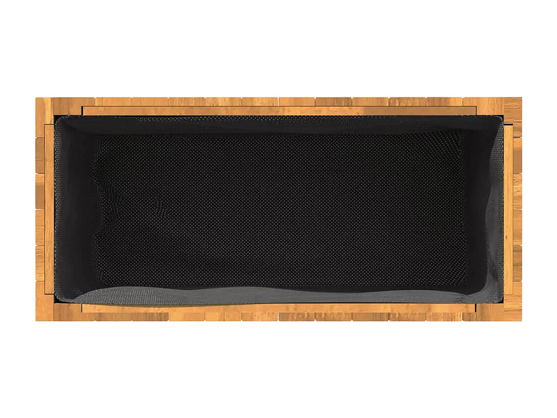 Vaso/floreira de jardim 59x27,5x35 cm madeira de acácia maciça