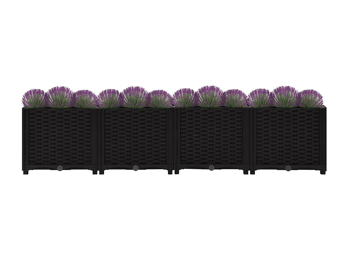 Canteiro elevado 160x40x38 cm polipropileno