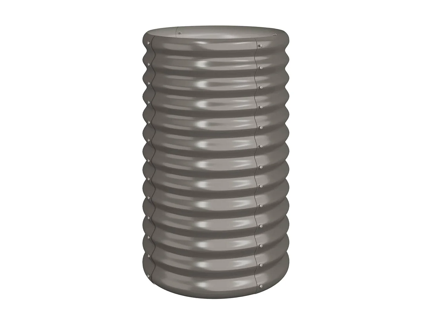 Jardinière de jardin Acier enduit de poudre 40x40x68 cm Gris