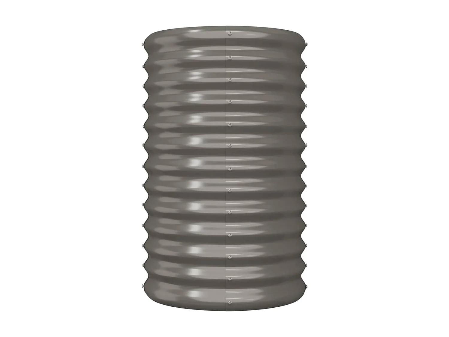 Jardinière de jardin Acier enduit de poudre 40x40x68 cm Gris