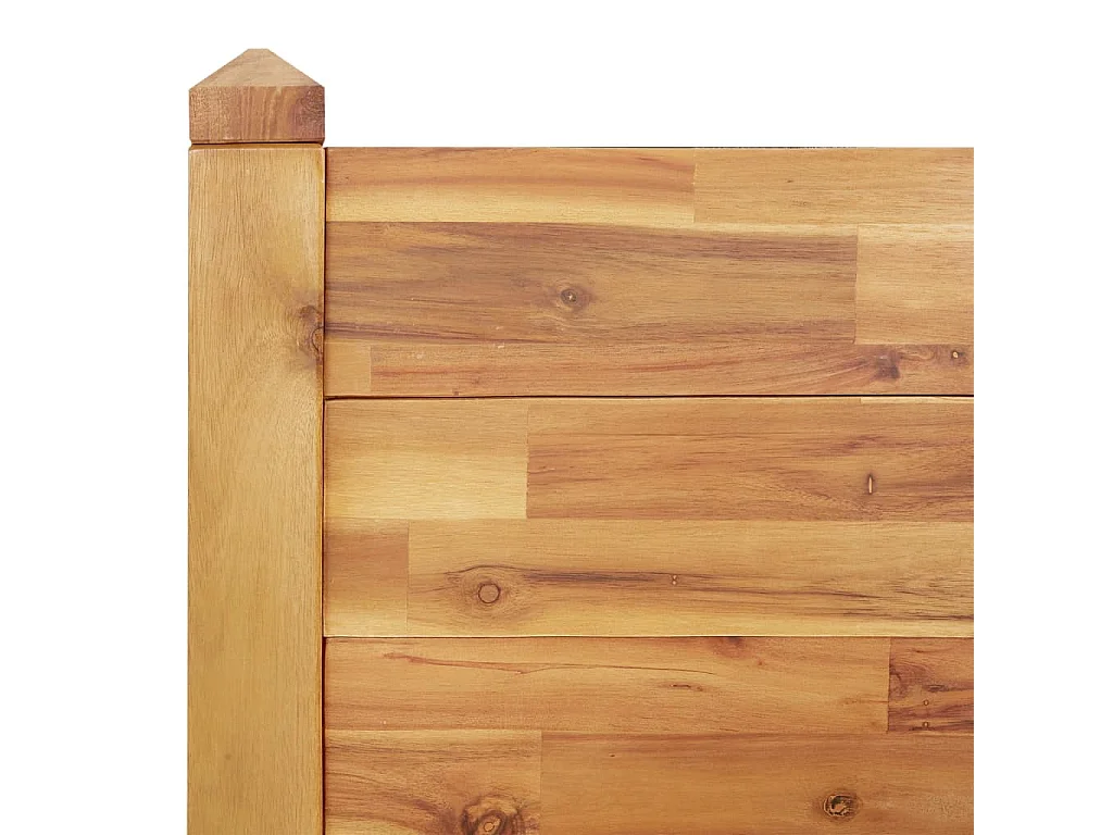 Jardinera arriate madera maciza acacia 160x60x44 cm
