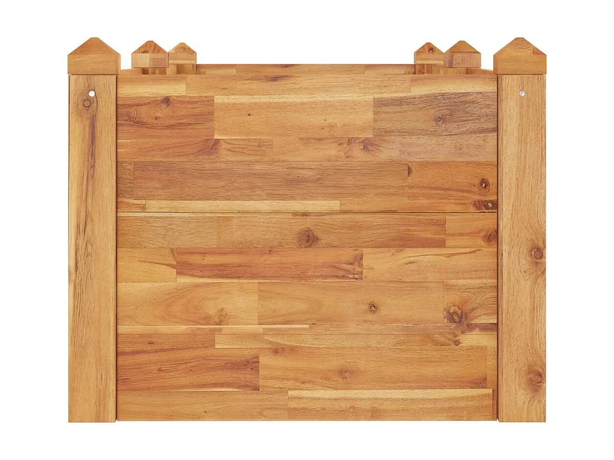 Jardinera arriate madera maciza acacia 160x60x44 cm