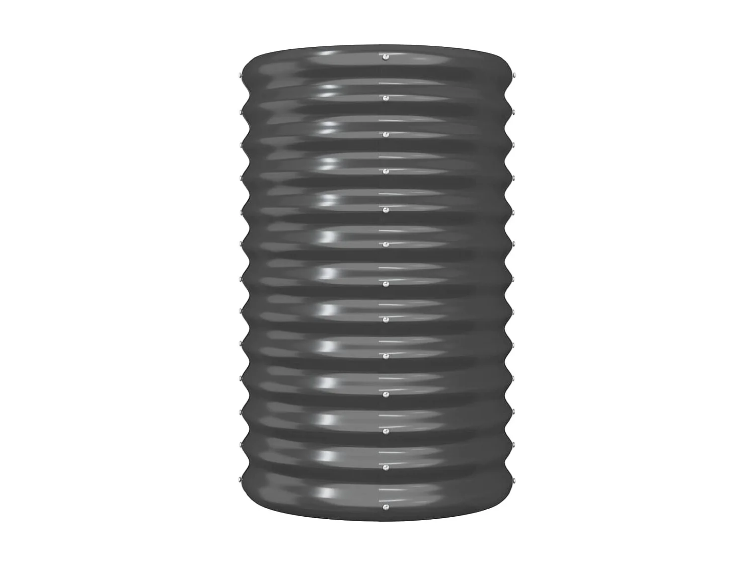 Jardinière Acier enduit de poudre 40x40x68 cm Anthracite