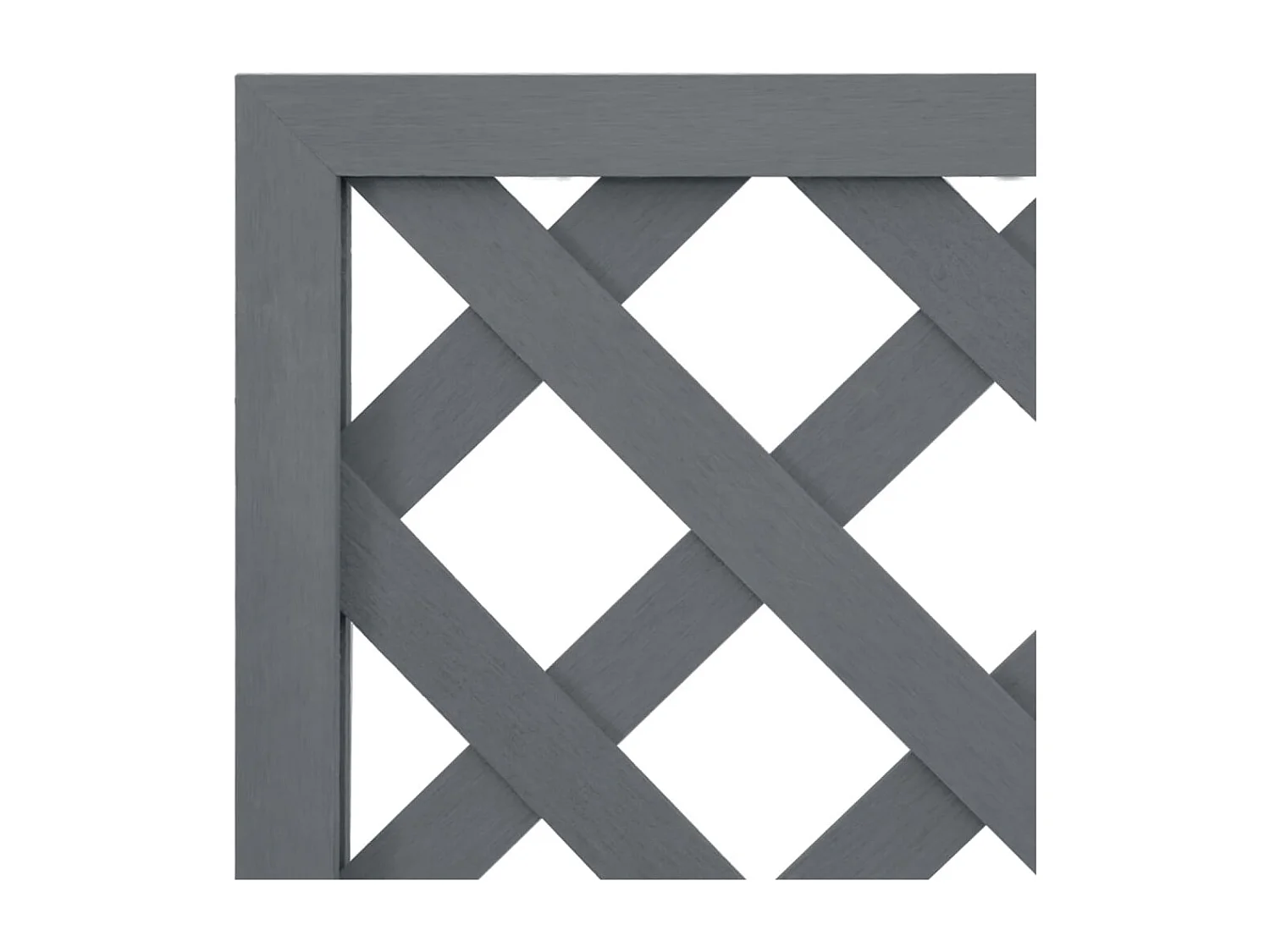 Jardineras con enrejado 2 unidades WPC gris 65x33x135 cm