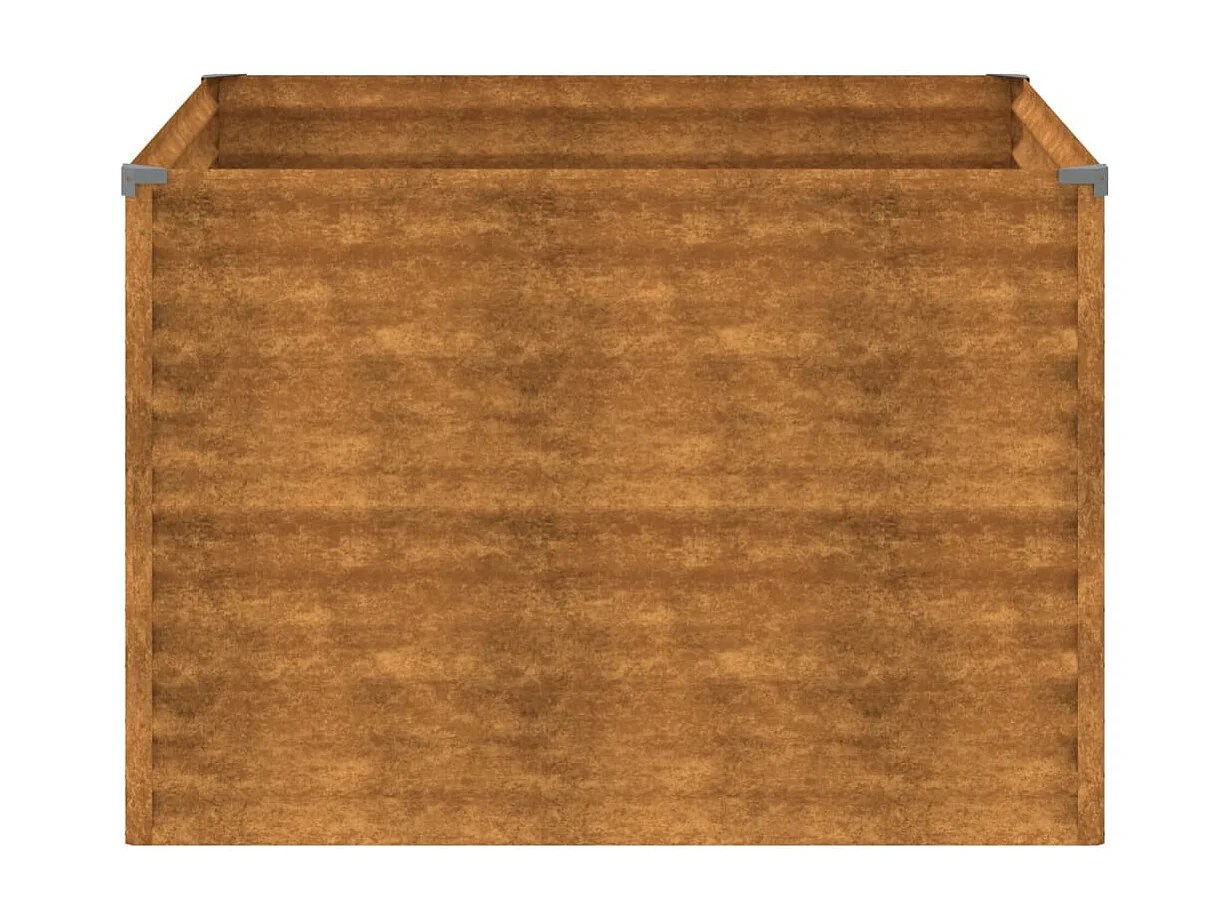 Jardinera de acero corten 100x100x69 cm