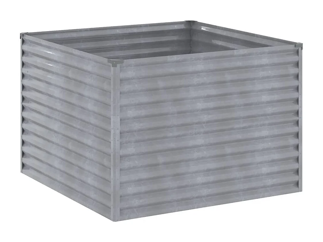 Canteiro elevado de jardim 100x100x69 cm aço corten