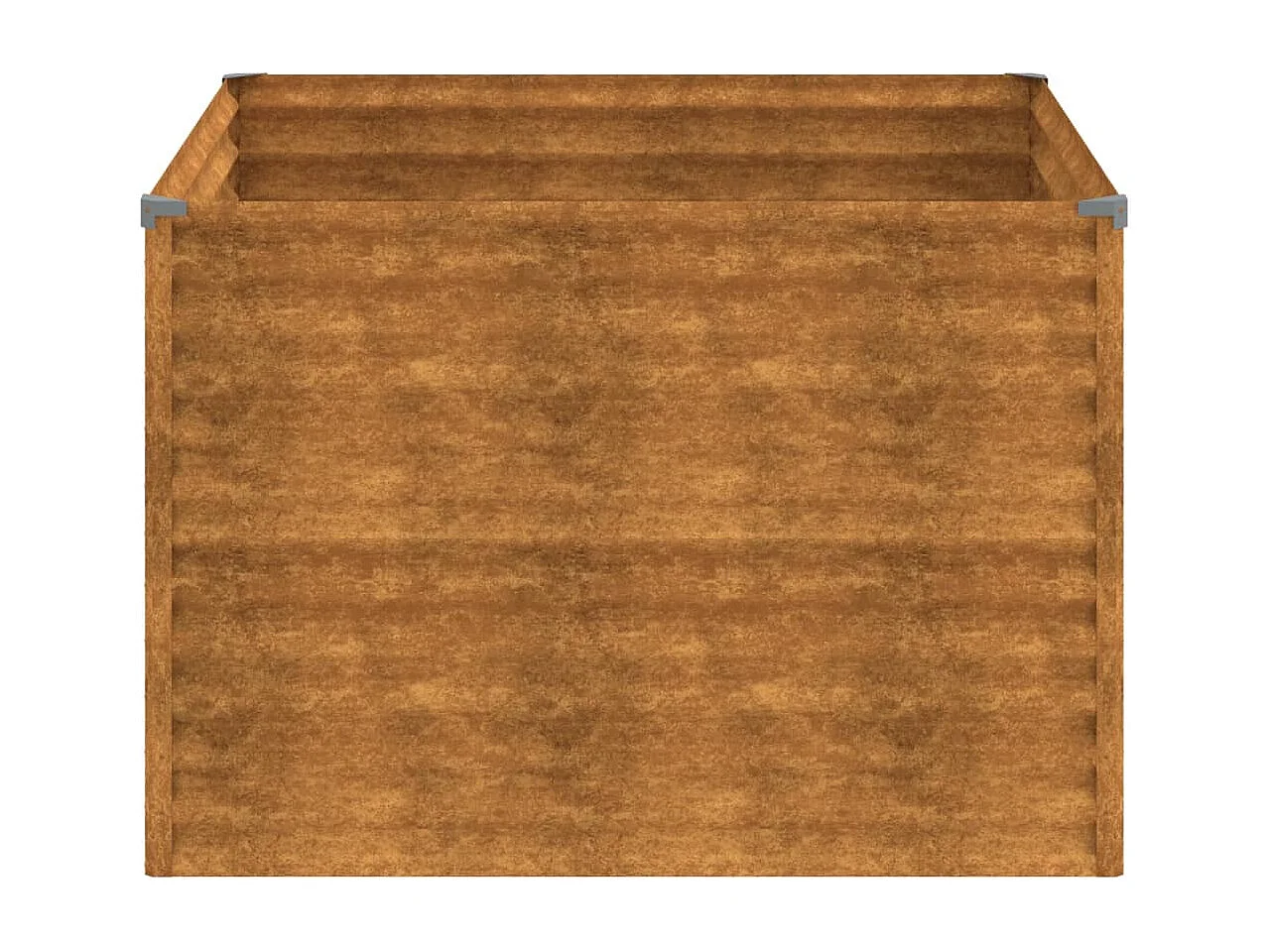 Canteiro elevado de jardim 100x100x69 cm aço corten