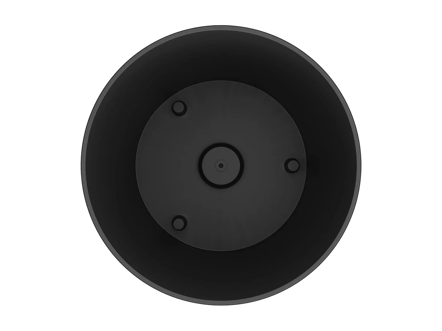 Macetero con interior extraíble PP ratán blanco 15/15,3 L