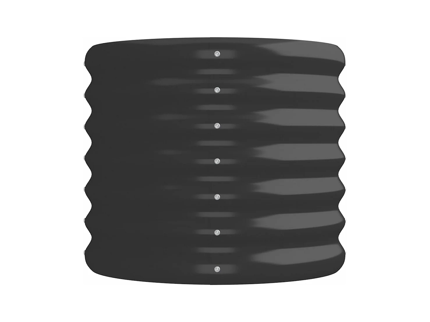 Jardinera acero con recubrimiento polvo antracita 224x40x36 cm