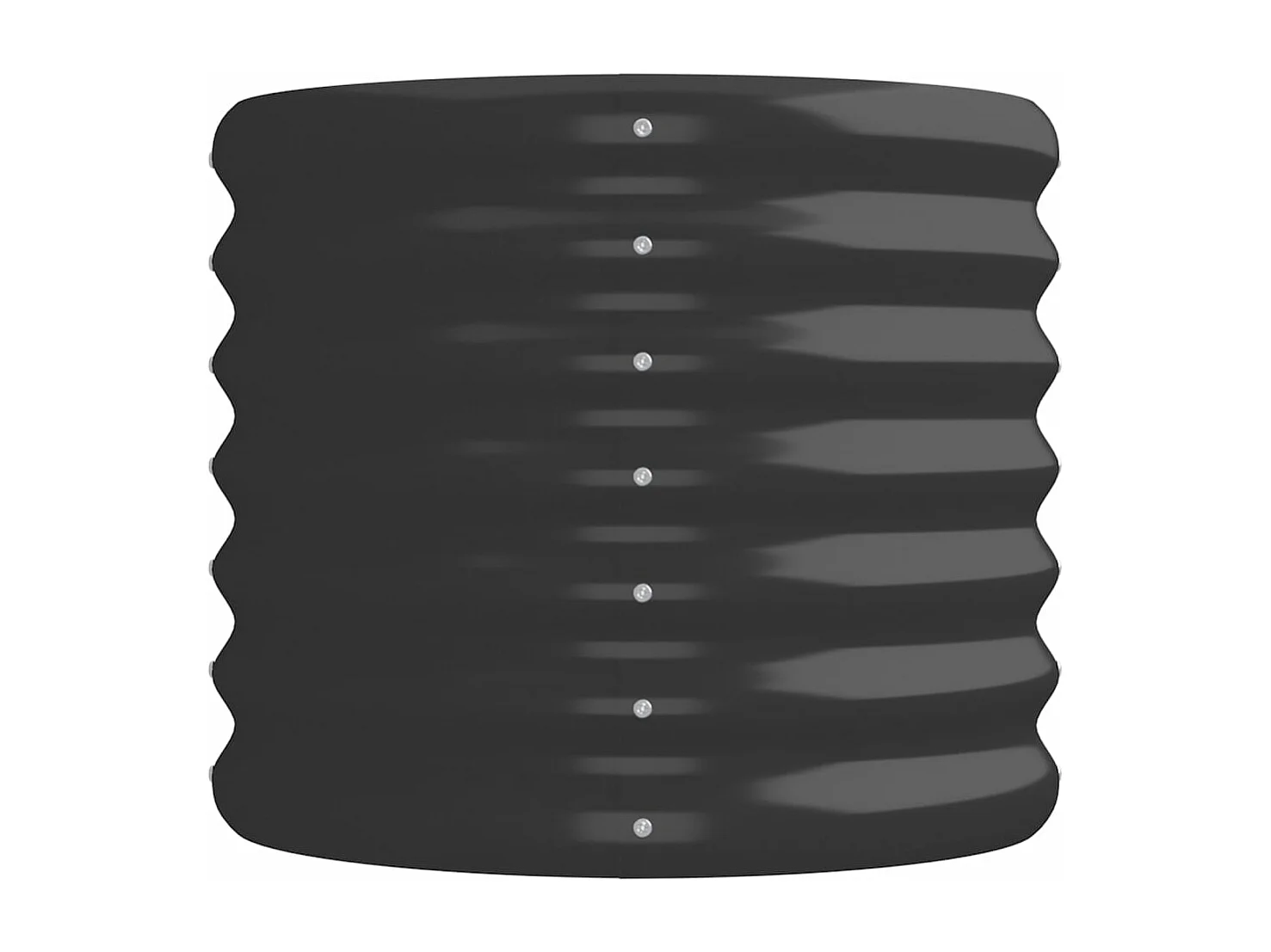 Jardinera acero con recubrimiento polvo antracita 224x40x36 cm